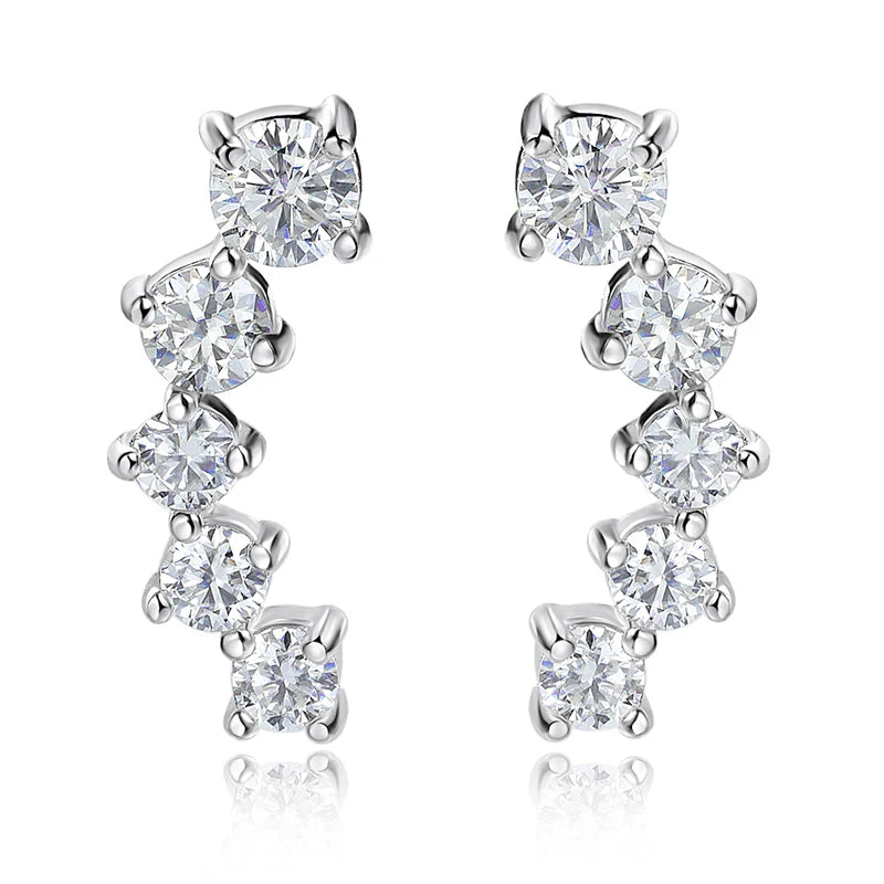 Smyoue 1.16cttw Gradient Gem Full Moissanite Stud