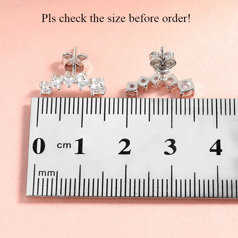 Smyoue 1.16cttw Gradient Gem Full Moissanite Stud