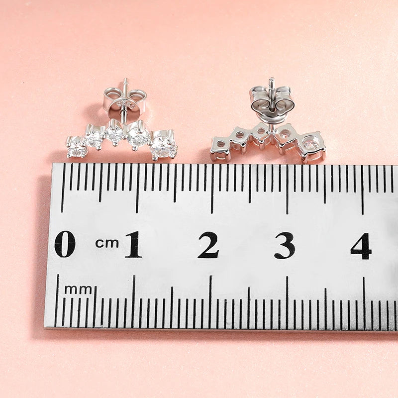 Smyoue 1.16cttw Gradient Gem Full Moissanite Stud