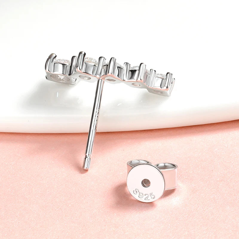 Smyoue 1.16cttw Gradient Gem Full Moissanite Stud