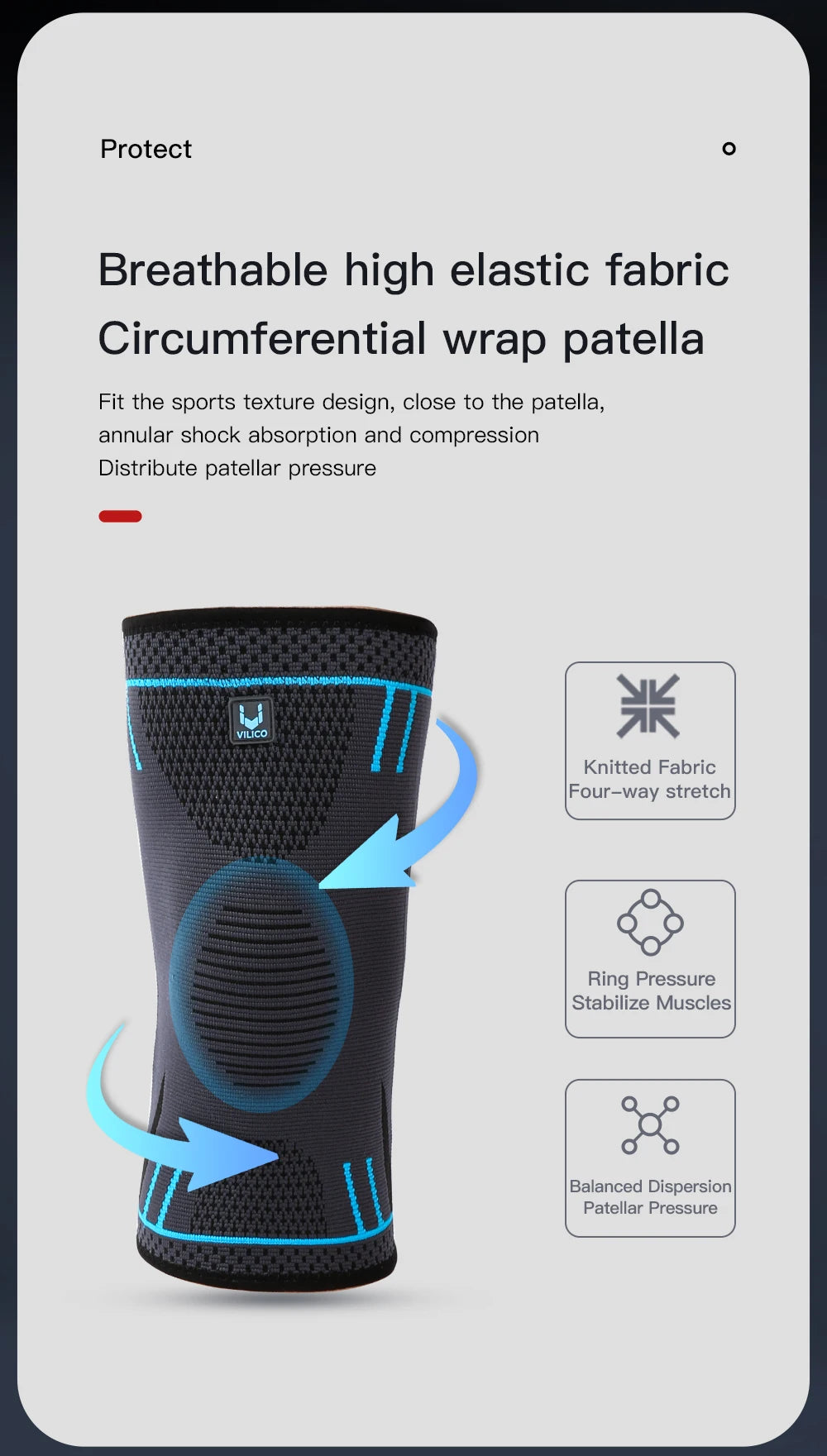 1 Pcs Compression Knee Support